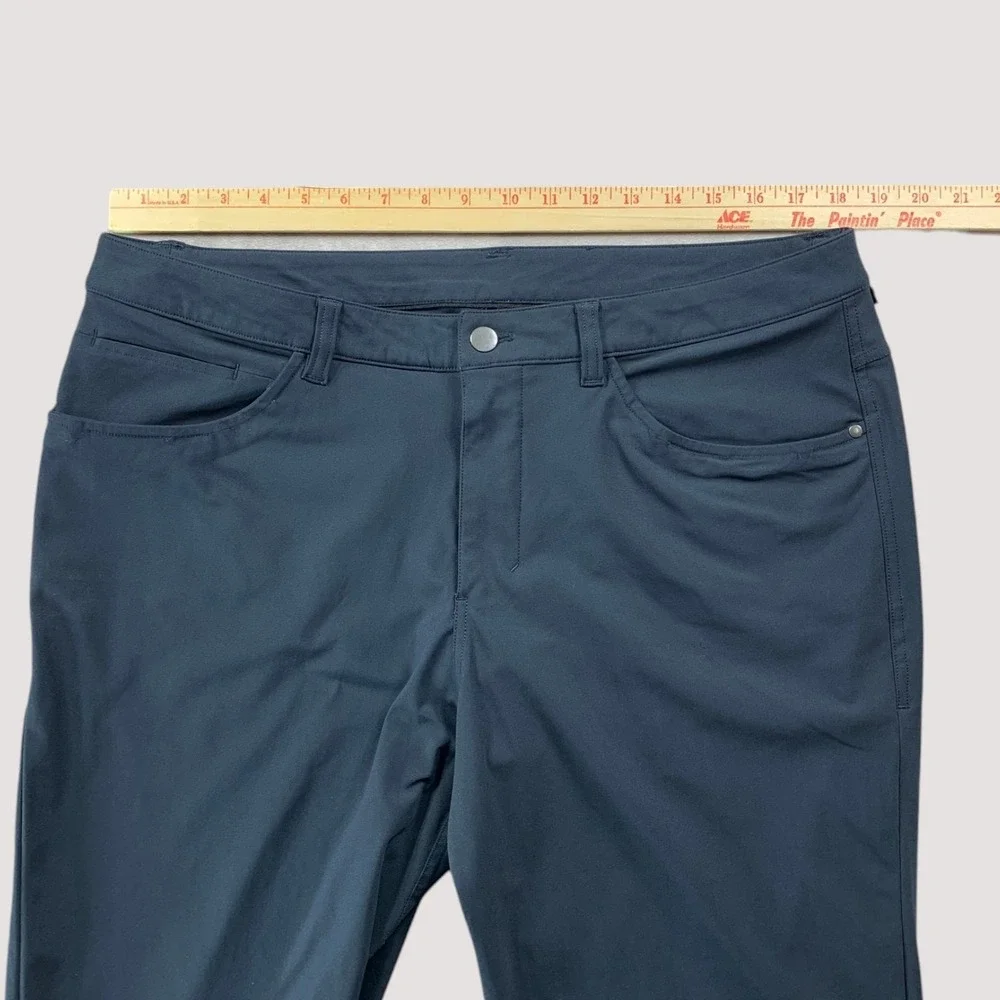 Lululemon ABC Pant Classic Men 36x33 Black Warpstreme Performance 2 -Way Stretch